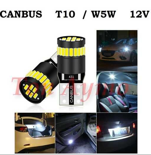 LED крушки T10 / W5W CANBUS Канбус Без Грешки Супер Ярки 12V