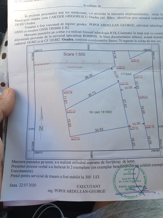 Vand teren extravilan Cartierul Grigorescu cu întrare din str.Hack Halas Gyula