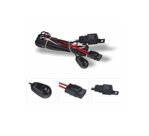 Led bar bicolor 30cm cu kit cablaj, releu, buton, siguranta