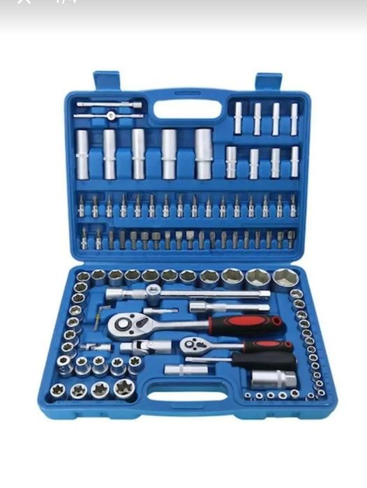 Set 108 piese tubulare și clichet / Cheie Cliket și tubulare , noi sigilate
