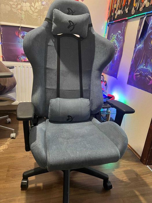 Scaun Gaming Arozzi Torretta Soft Fabric - Ash