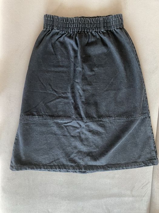 Джинсовая юбка миди