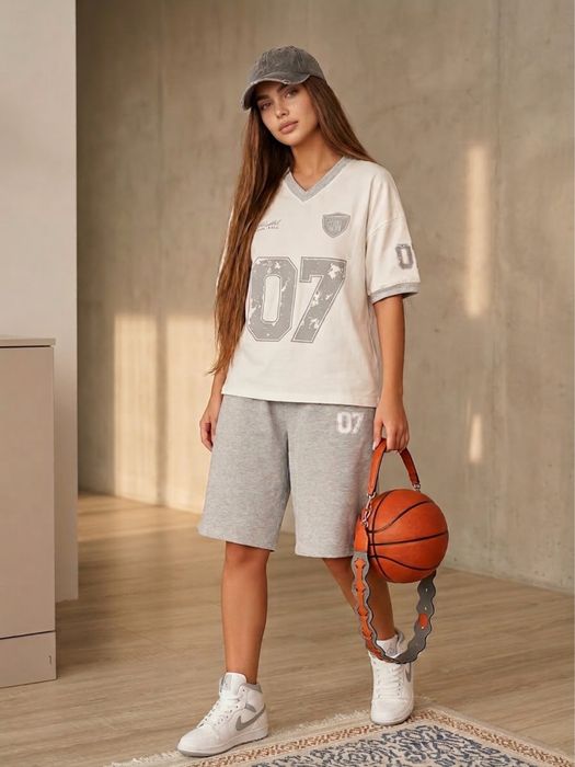 Серые шорт Street style