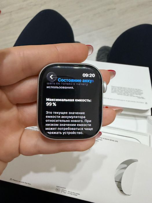 Apple Watch 10 46 mm Silver батарея 99%