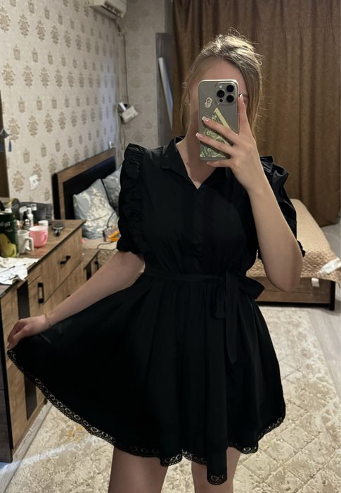 Платье черное, женское