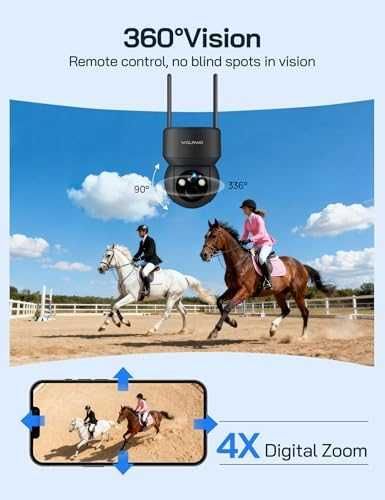 Нова Без WiFi 4G CCTV камера със SIM слот +3 2GB SD Соларна IP66 PTZ