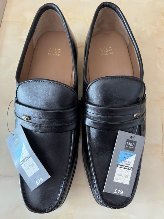 Mocasini din piele naturala Mark&Spencer,Mocasinii sunt noi cu etichet