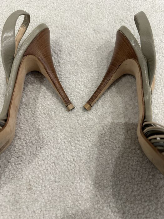 Дамски сандали с висок ток от естествена кожа на Ferre