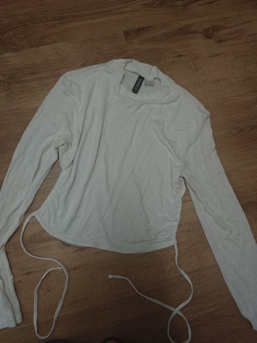 Блуза с дълъг ръкав и гол гръб , потник блестящ , croptop с къс ръкав