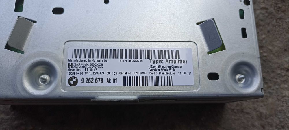 Amplificator audio BMW Seria 7 F01 F02 F04 Harman Becker 9252678