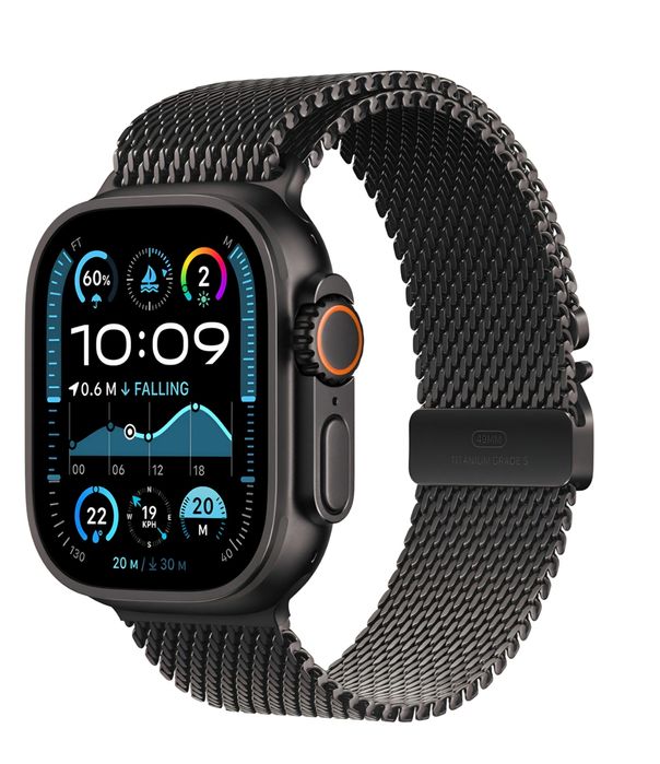 Apple Watch Ultra 2 / sigilat / Black Titanium/Titanium Milanese/Delux