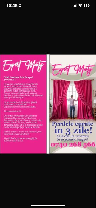 Spalatorie/Curatatorie perdele si draperii