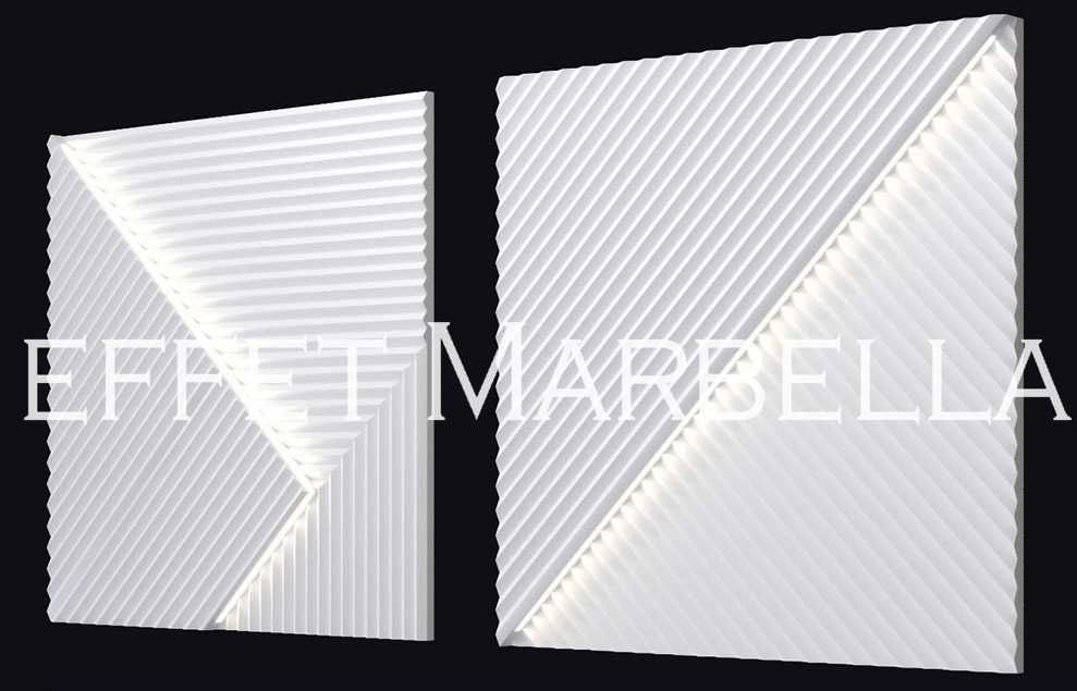 Декоративни 3D Led панели - 3д гипсови панели, облицовки за стени 0042