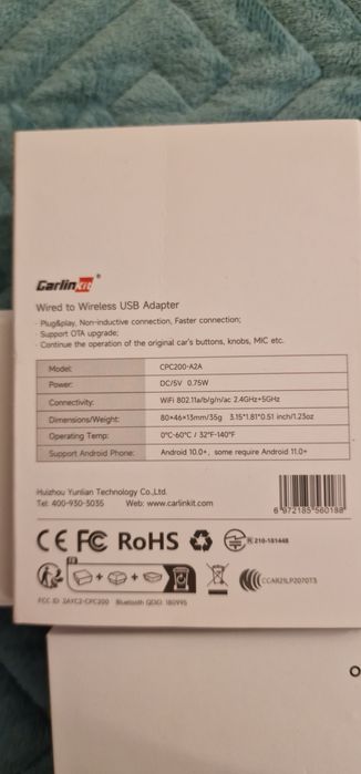 Adaptor wireless Garlinkit! Nou
Produs nou

Pret 100Lei