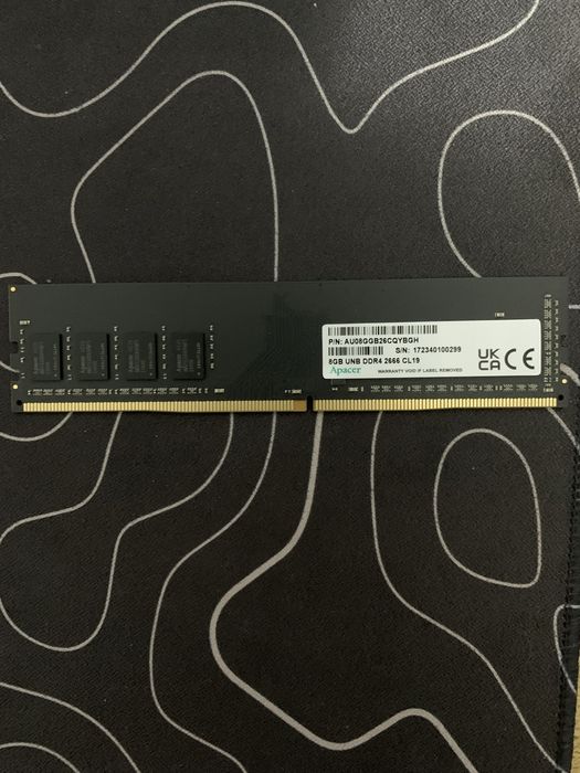 Оперативная память Apacer 8GB DDR4-2666 CL19 — отличное состояние