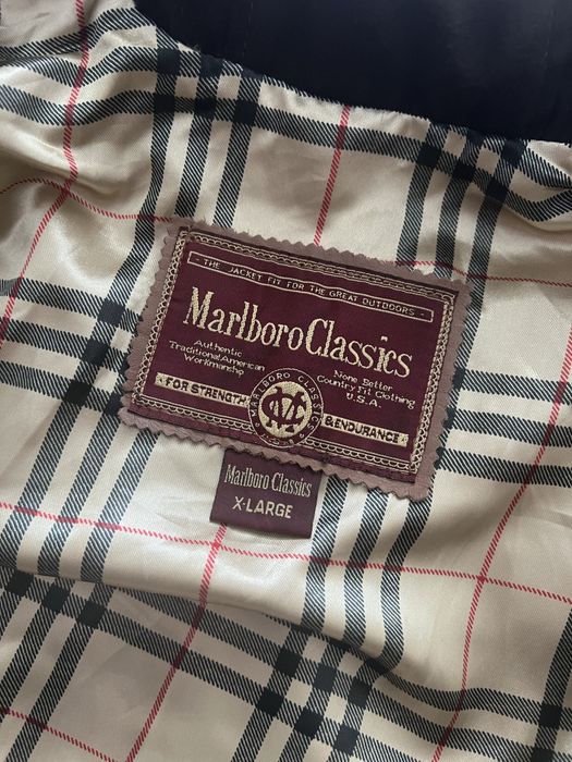 Geaca de piele naturala Marlboro Classics