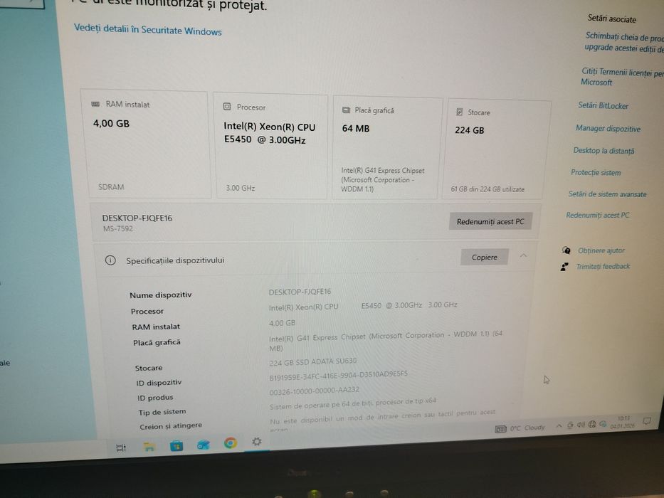 Calculator desktop cu Procesor Xeon CPU E 5450- 3 GHZ