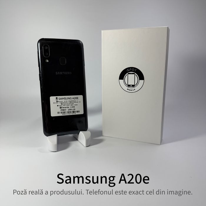 Samsung A20e black 32 gb / 3 gb ! Garantie 2 ani + cadou