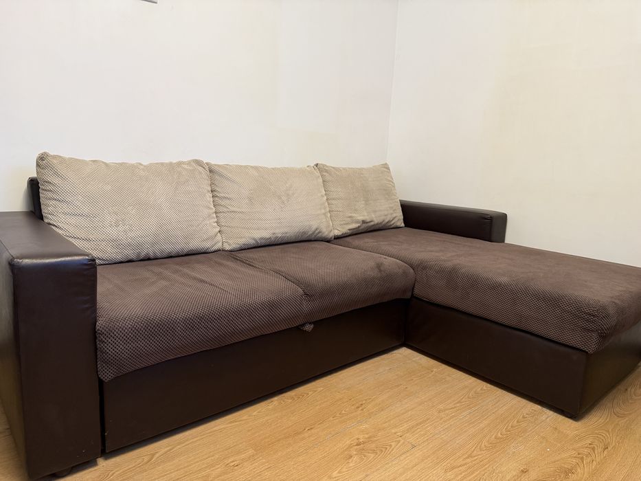 Ъглова холна гарнитура Соник с функция сън