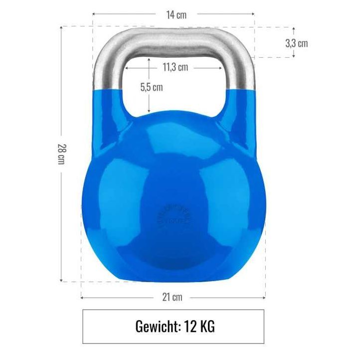 *Kettlebell Competiție - 12 KG, Albastru