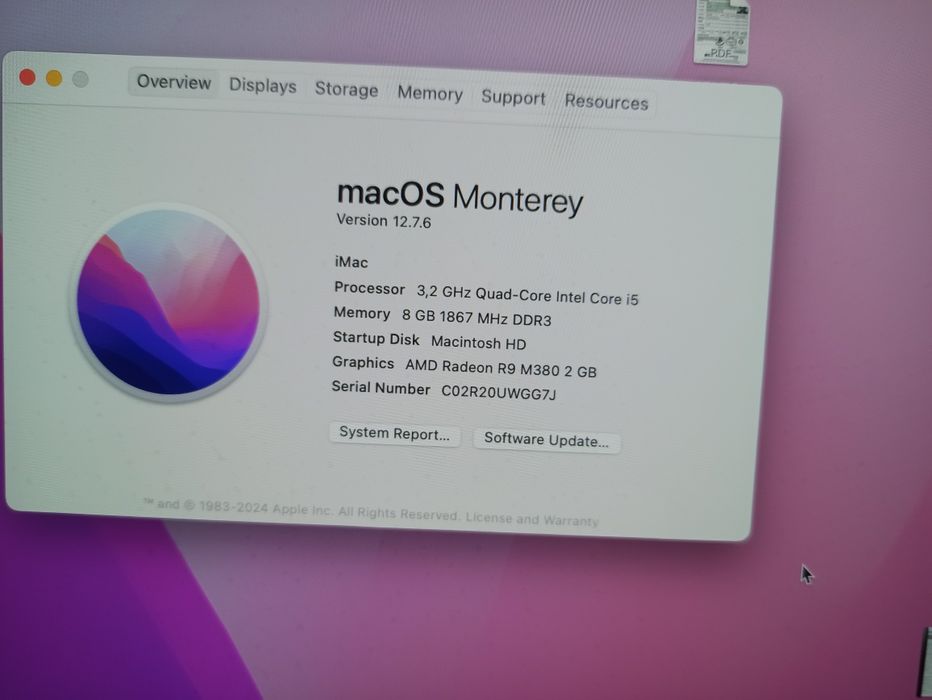 iMac Monterey компьютер