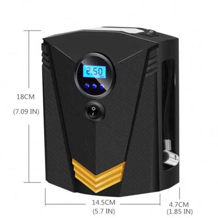 ПРОМО! Дигитален компресор за гуми помпа – T146