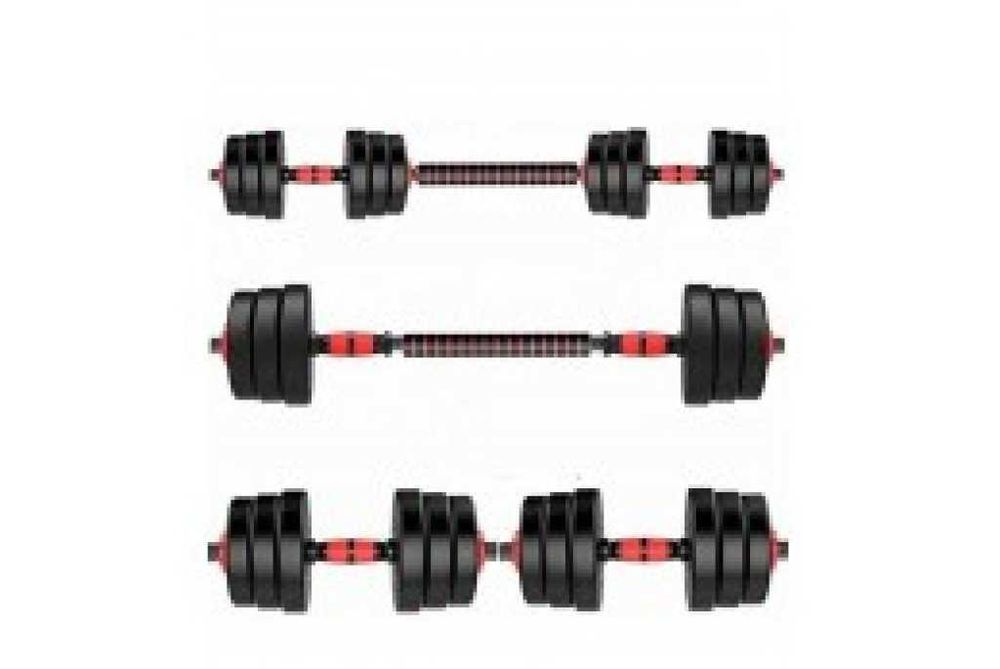 Тренировъчен комплект тежести 15/20кг. лост и принадлежности ръкавици