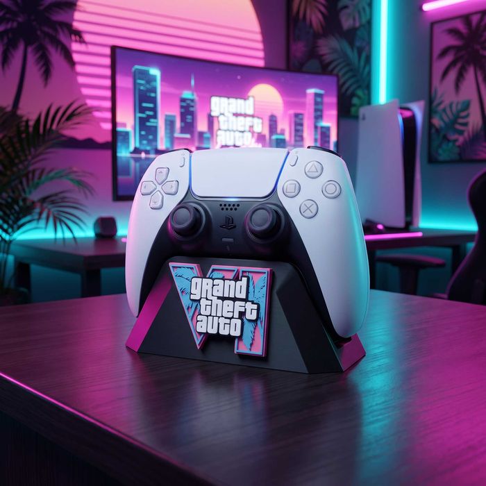 GTA VI поставка за PS5 контролер – 3D принтиран gaming аксесоар