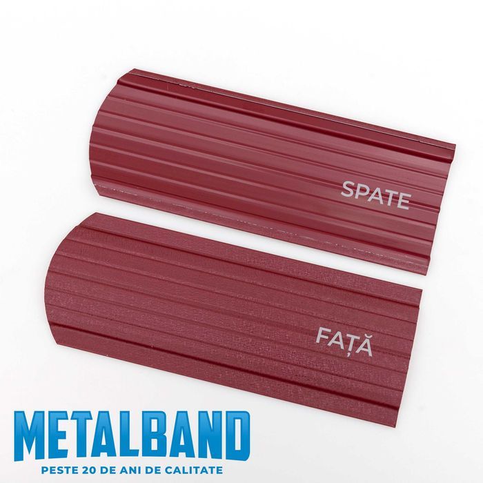 Sipca metalica vopsita mat maro ciocolatiu, caramiziu si gri de 0,45mm