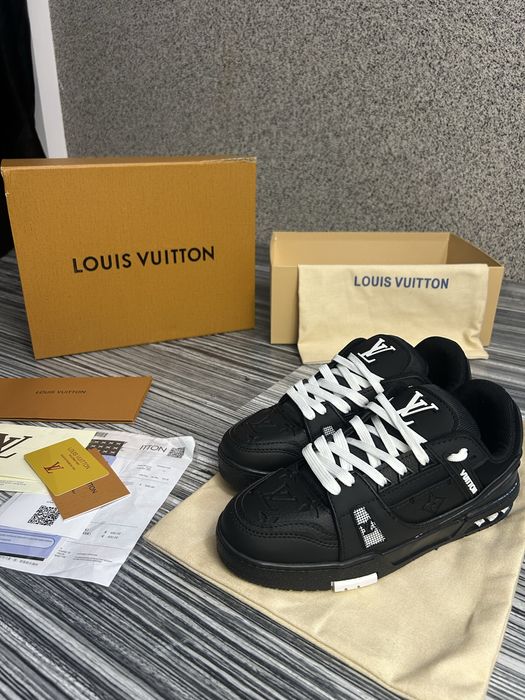 Adidași Louis Vuitton Trainer negri | Mărimea 41 | Noi în cutie