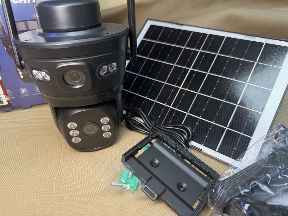 WiFi Соларна Двойна Камера LYLU  12 mpx 2026 последен модел безжична