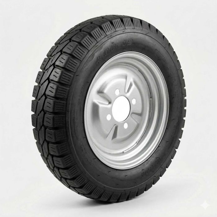 Roată Completă Triciclu Electric 4.00-12, 8 PR, Suporta 335 kg, Nylon