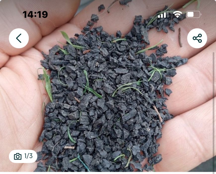Резиновая крошка для футбольного поля