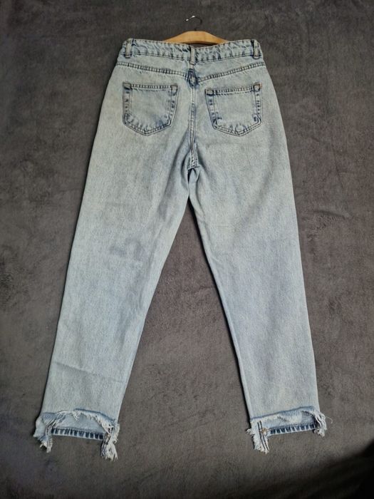 Blugi cu talie inalta Denim