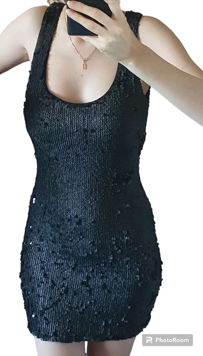 Rochie paiete cu doua fete - revelion xxs