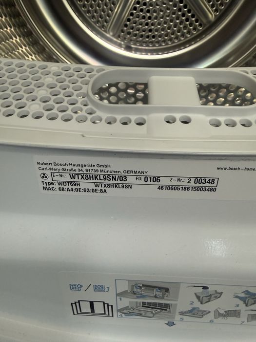 Сушилня Bosch Serie 8 Термопома AutoClean