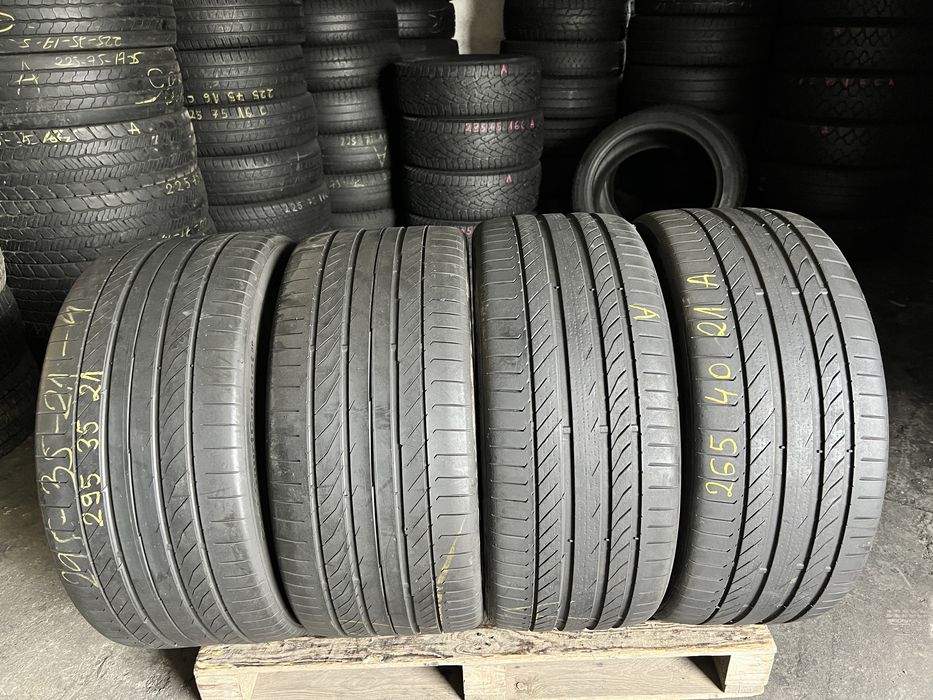 4 anvelope vara 295/35/21 + 265/40/21 , Continental , 5.5-6 mm !