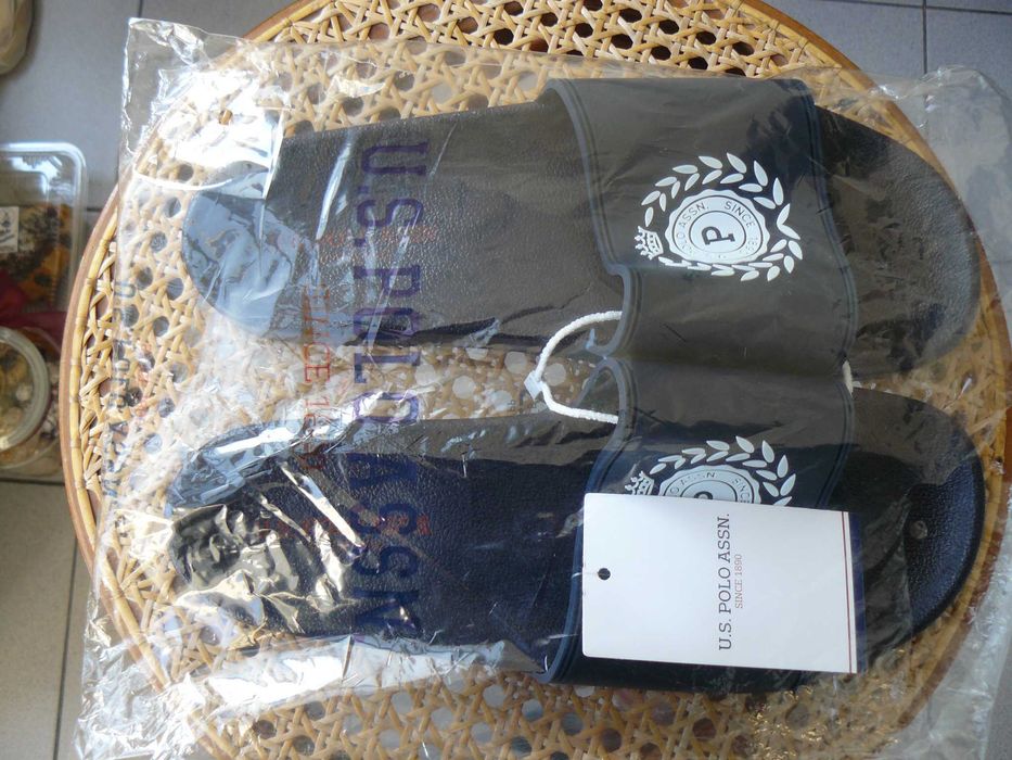 Slapi/Papuci Plaja U.S. POLO ASSN NAVY Pt. Barbati,Originali,Noi Nr 44