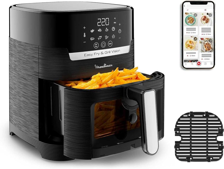 Фритюрник с горещ въздух Moulinex Easy Fry & Grill Vision 4.2L (EZ5068)