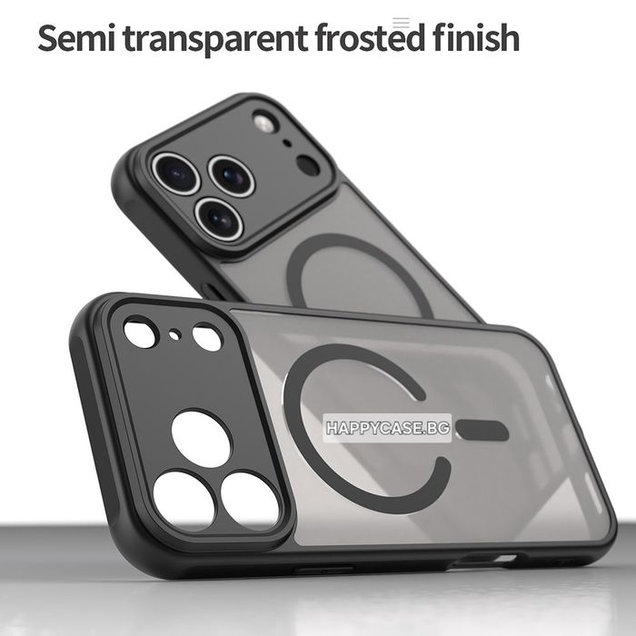 Apple iPhone 18 Pro Max / 18 Pro / 17 Pro Max / 17 Pro / FROSTED MAGSAFE Матов кейс гръб