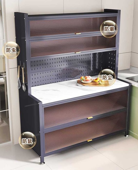 Шкаф с прозрачной дверцей/организованное хранение посуды