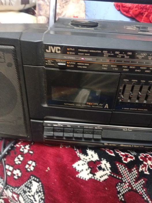 Radio dublu caset JVC   PC w 100 original
