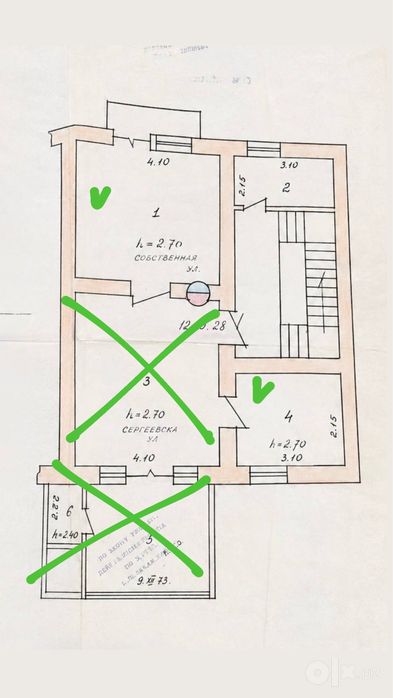 Срочно! Продам 1/2 долю в квартире (2 комнаты). Собственник 1/2
