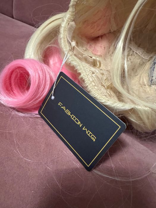 Peruca NOUA Harley Quinn, cu eticheta si accesorii