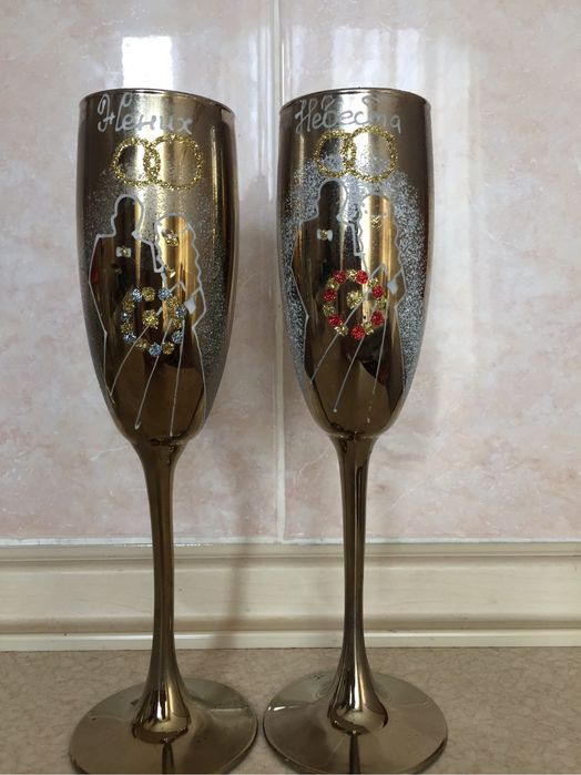 Свадебные фужеры.
