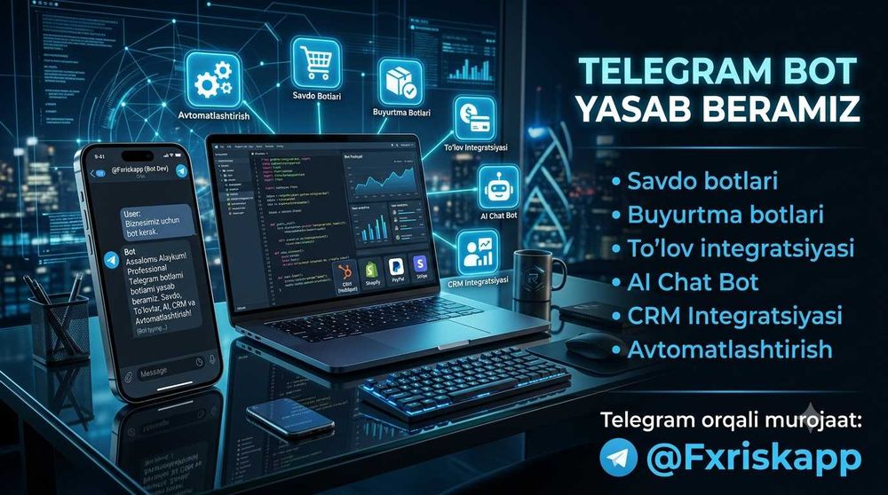 Professional Telegram Bot Yasab Beramiz