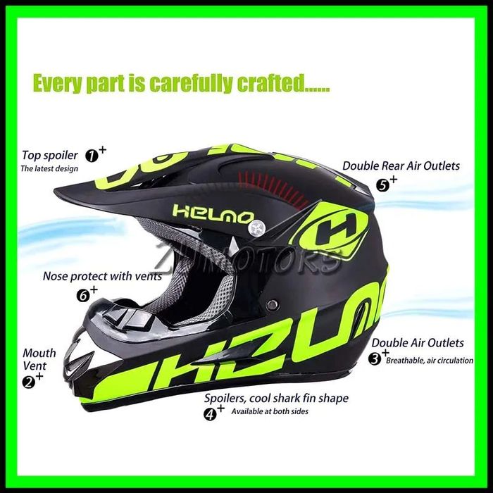 Casca Moto Atv Cross Enduro Downhill - M / L / XL