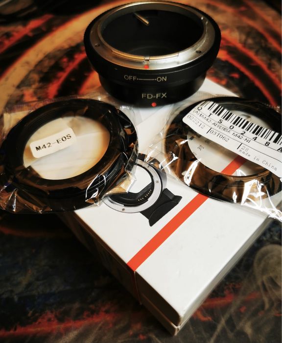 Accesorii foto Adaptor Canon Nikon Ef-Eos R M42-Eos M42-Nikon FD-FX