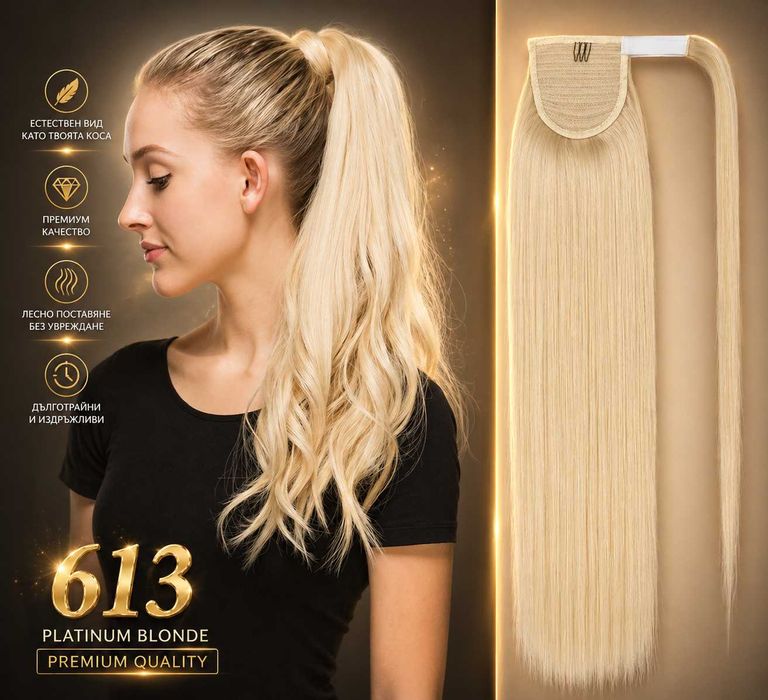 Естествена опашка за всеки ден- моментален обем и стил!