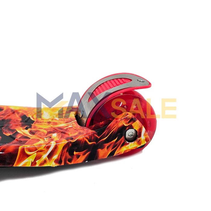 Детска тротинетка 3 светещи колела огън и вода скутер колело триколка